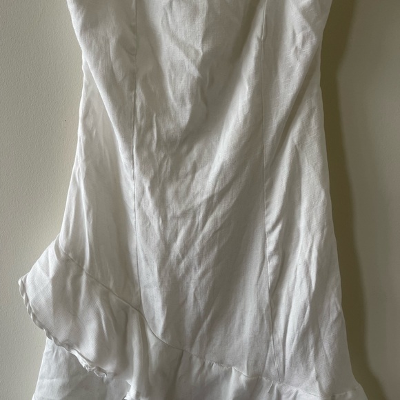 Blue Rain White Sleeveless Ruffled Dress Size XL - Picture 3 of 11